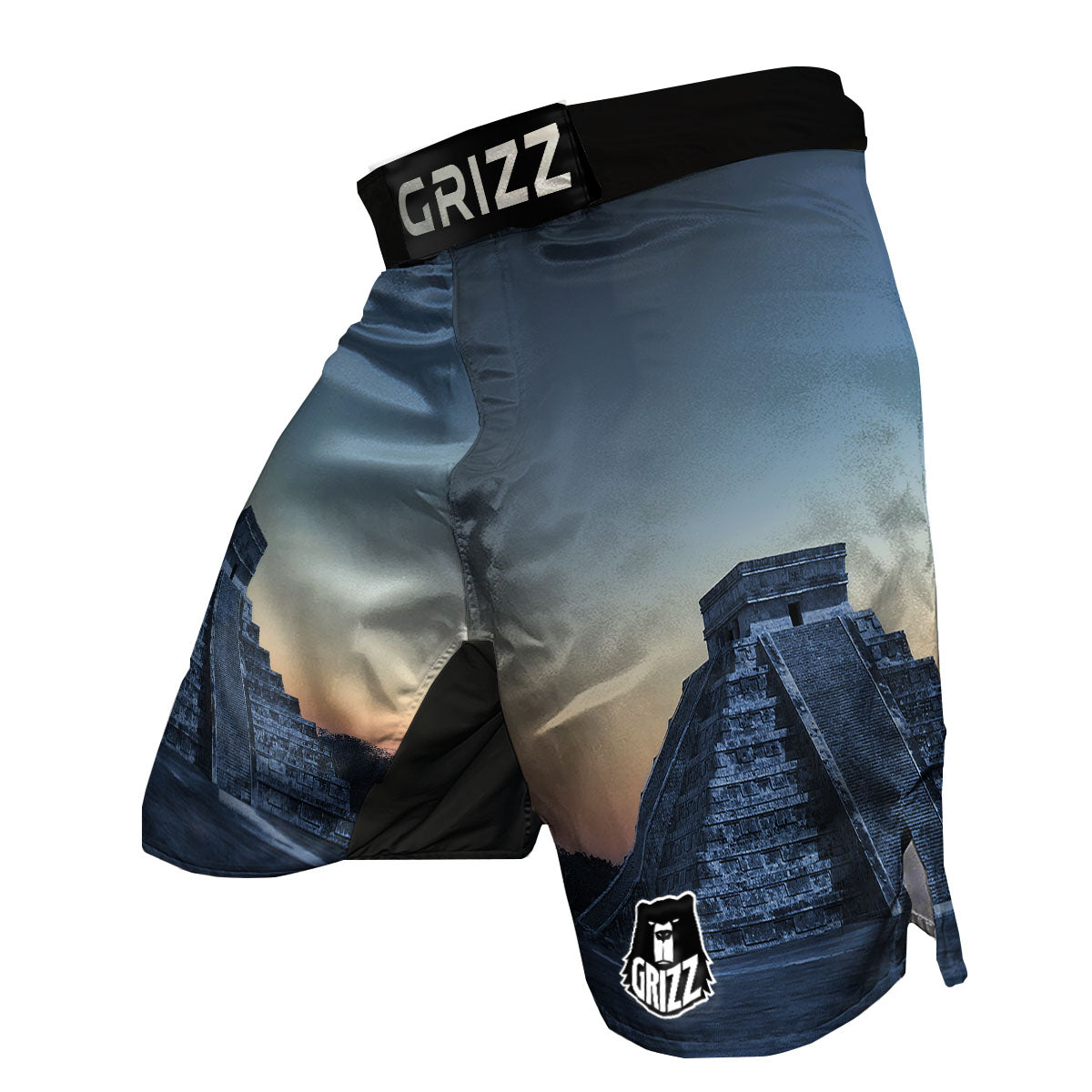 Pyramid Mayan Print MMA Shorts-grizzshop