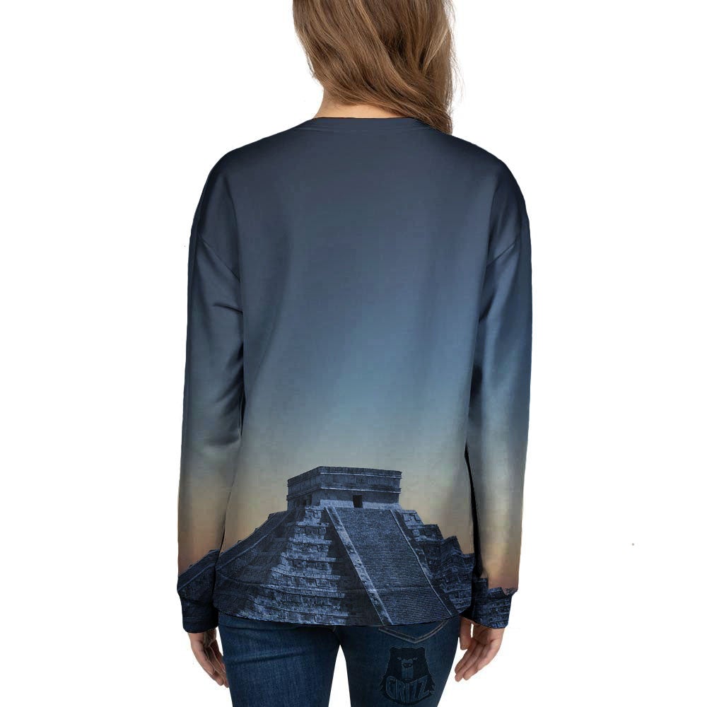 Pyramid Mayan Print Women's Sweatshirt-grizzshop