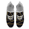 Pyramid Rose Print White Athletic Shoes-grizzshop