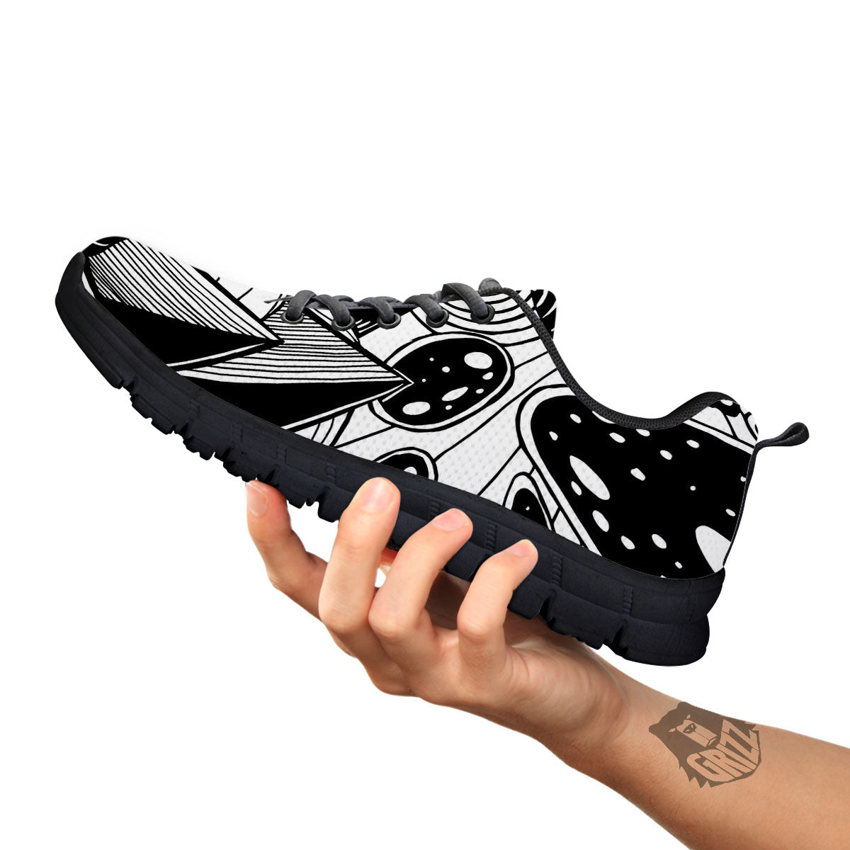 Pyramid UFO Print Black Sneaker-grizzshop