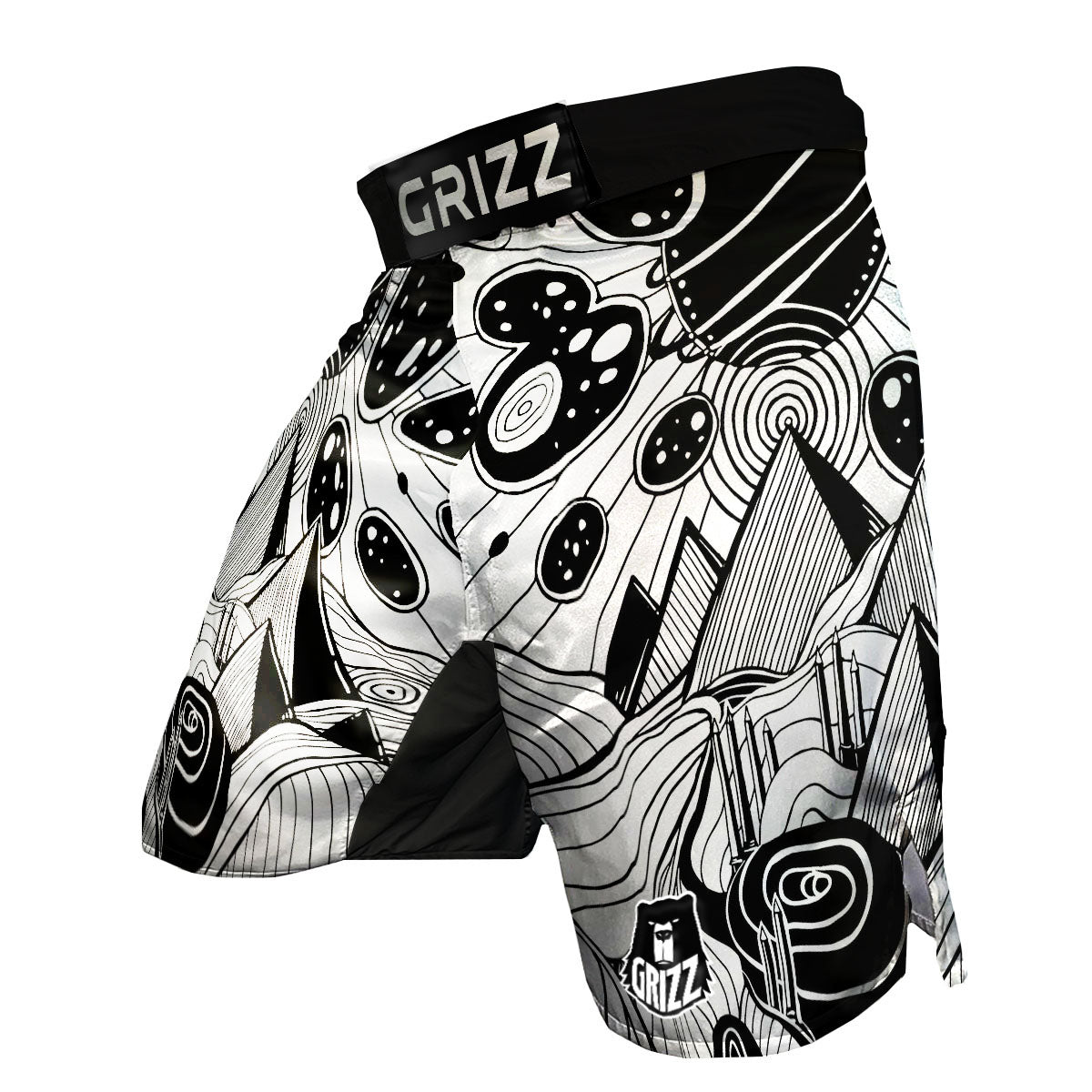 Pyramid UFO Print MMA Shorts-grizzshop
