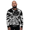 Pyramid UFO Print Men's Bomber Jacket-grizzshop