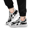 Pyramid UFO Print White Athletic Shoes-grizzshop