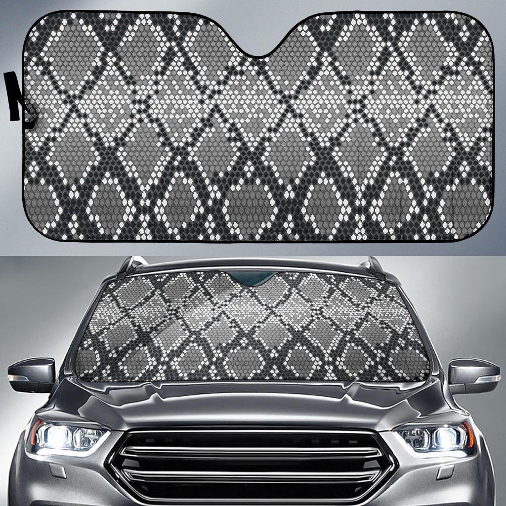 Python Skin Snakeskin Pattern Print Car Sun Shade-grizzshop