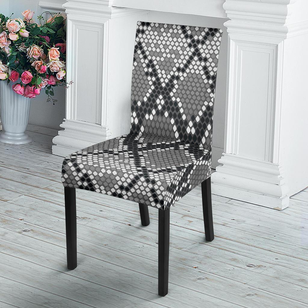 Python Skin Snakeskin Pattern Print Chair Cover-grizzshop