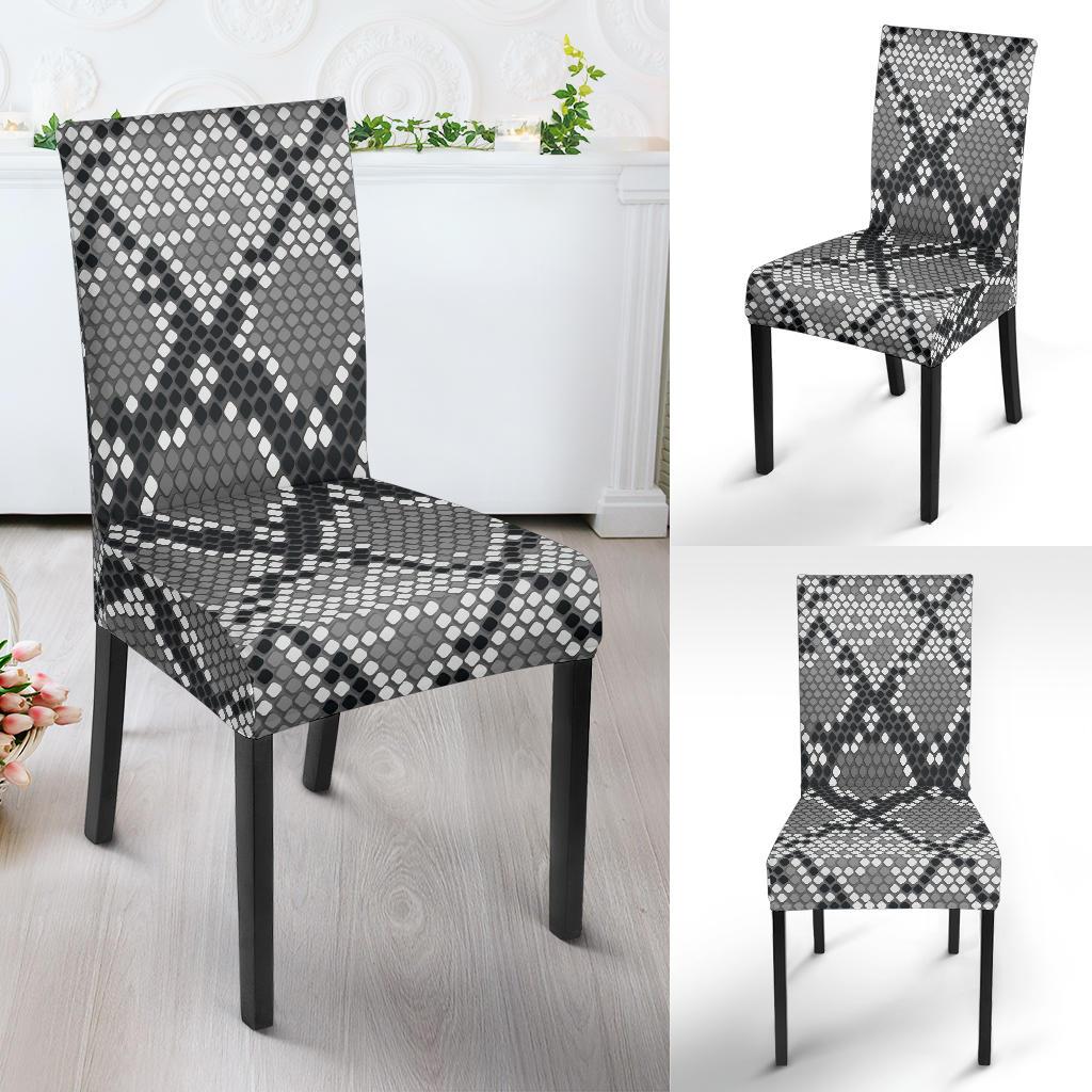 Python Skin Snakeskin Pattern Print Chair Cover-grizzshop