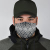 Python Skin Snakeskin Pattern Print Face Mask-grizzshop