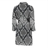 Python Skin Snakeskin Pattern Print Men Long Robe-grizzshop