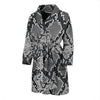 Python Skin Snakeskin Pattern Print Men Long Robe-grizzshop