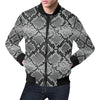 Python Skin Snakeskin Pattern Print Men's Bomber Jacket-grizzshop