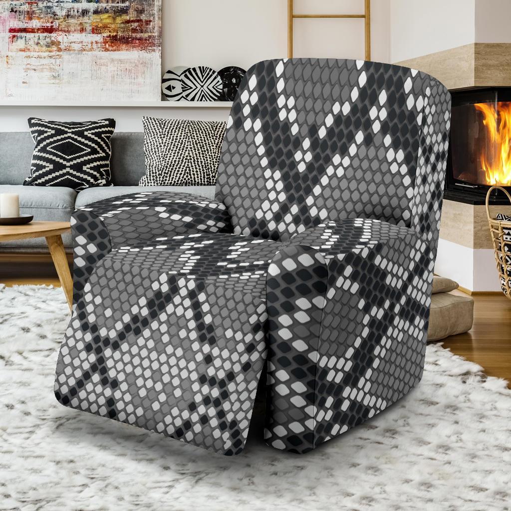 Python Skin Snakeskin Pattern Print Recliner Cover-grizzshop