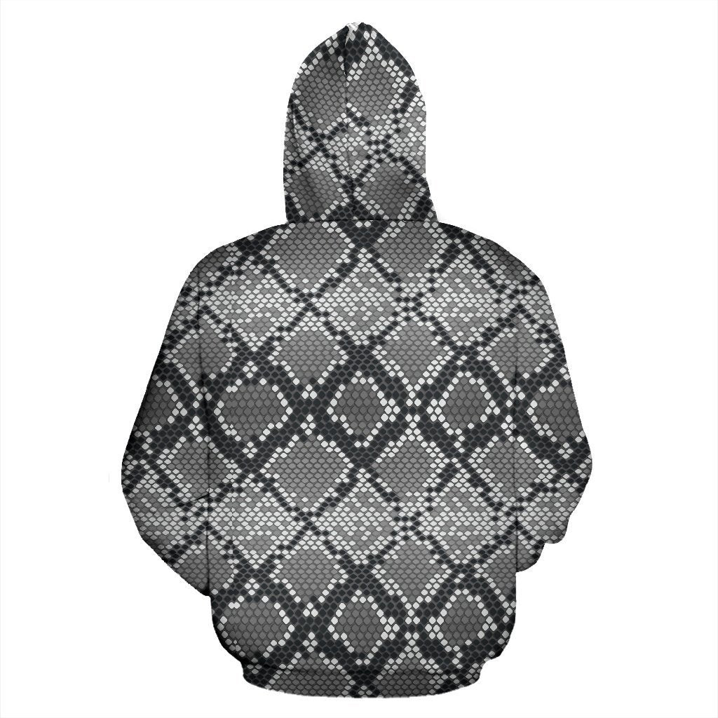 Python Skin Snakeskin Pattern Print Women Men Pullover Hoodie-grizzshop