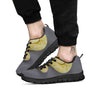 Python Snake Yellow And White Print Black Sneaker-grizzshop