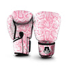 Python Snakeskin Pink Print Boxing Gloves-grizzshop