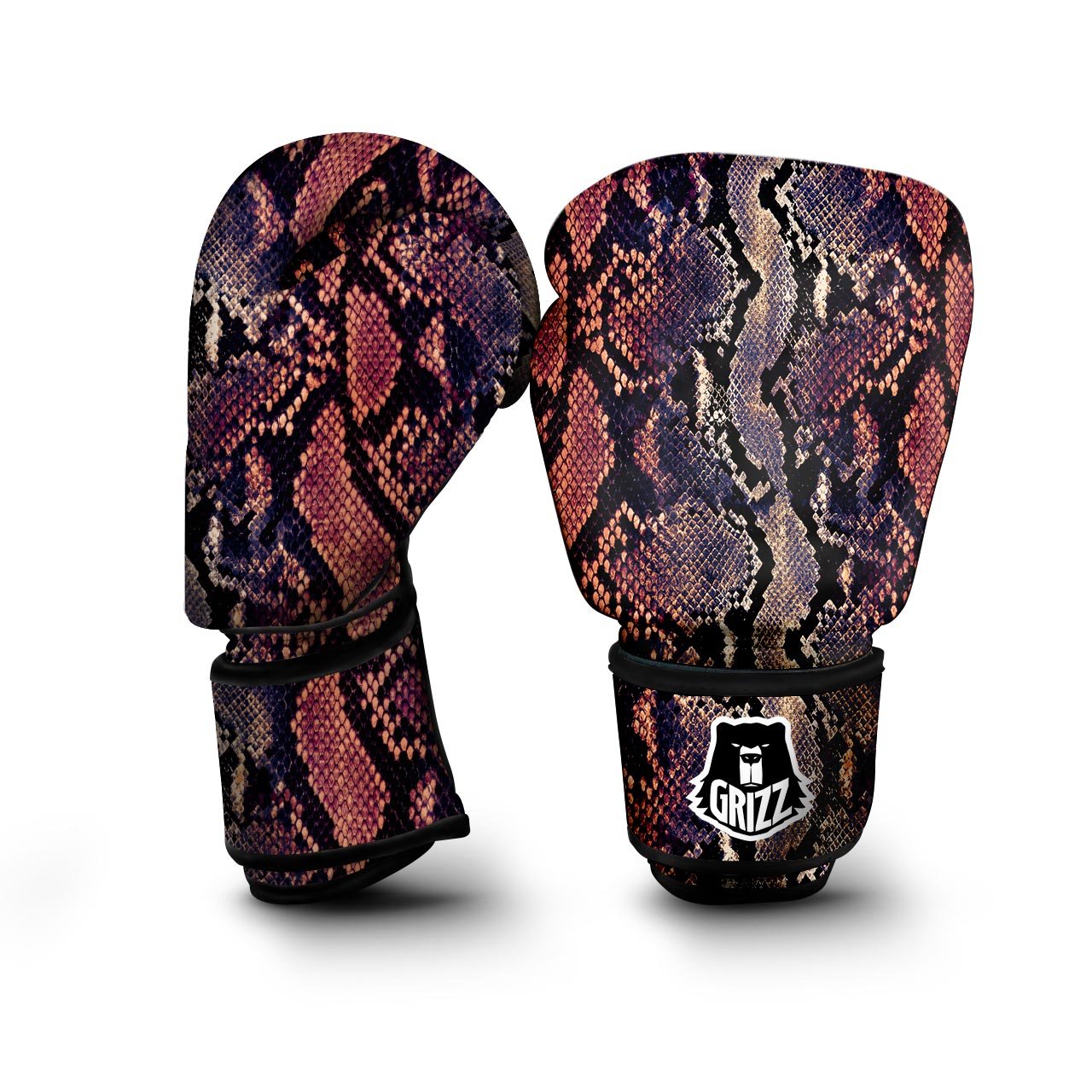 Python Snakeskin Print Boxing Gloves-grizzshop