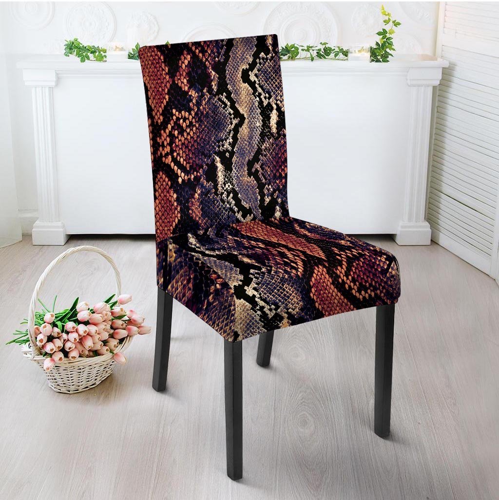 Python Snakeskin Print Chair Cover-grizzshop