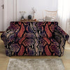 Python Snakeskin Print Loveseat Cover-grizzshop