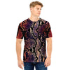 Python Snakeskin Print Men T Shirt-grizzshop