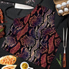 Python Snakeskin Print Men's Apron-grizzshop