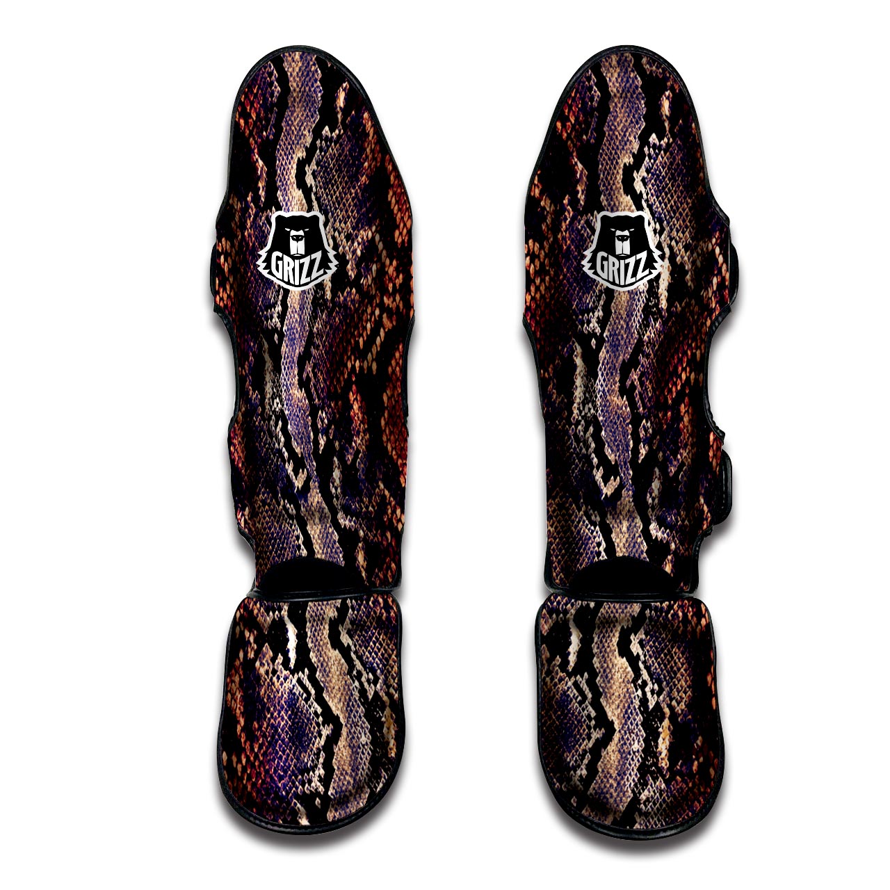 Python Snakeskin Print Muay Thai Shin Guard-grizzshop