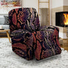 Python Snakeskin Print Recliner Cover-grizzshop