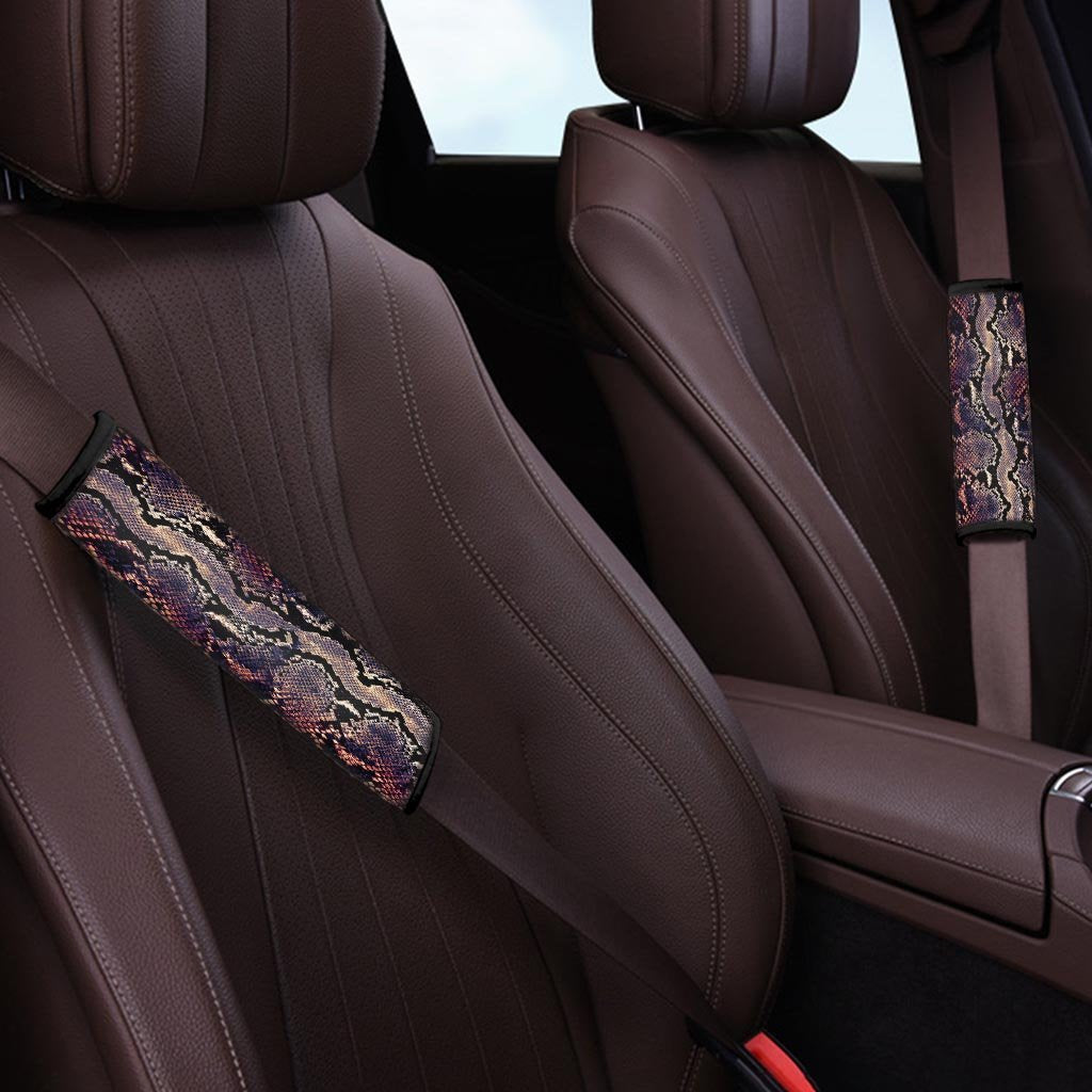 Python Snakeskin Print Seat Belt Cover-grizzshop