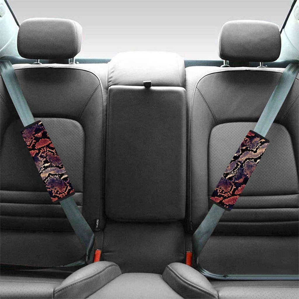 Python Snakeskin Print Seat Belt Cover-grizzshop