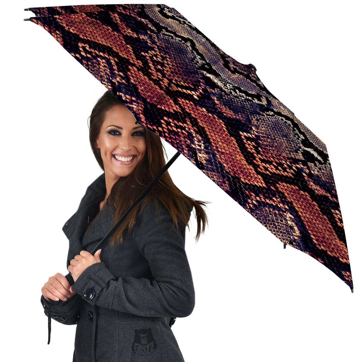 Python Snakeskin Print Umbrella-grizzshop