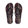 Python Snakeskin Print Women's Flip Flops-grizzshop