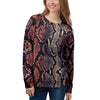 Python Snakeskin Print Women's Sweatshirt-grizzshop