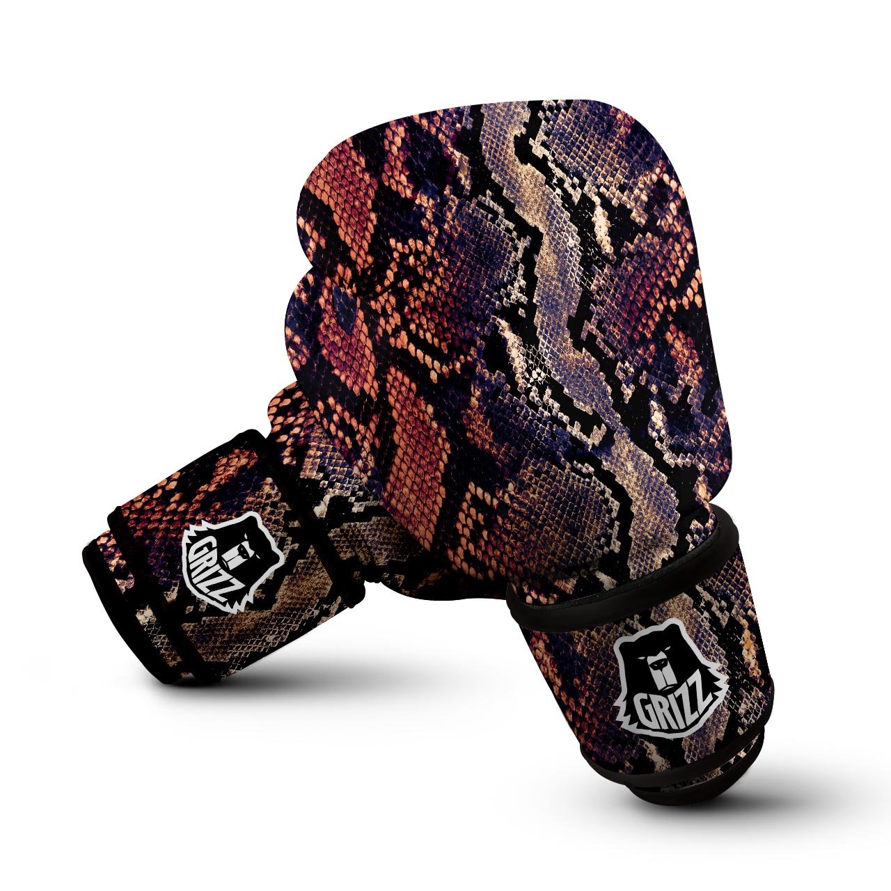 Python Snakeskin Print Boxing Gloves-grizzshop