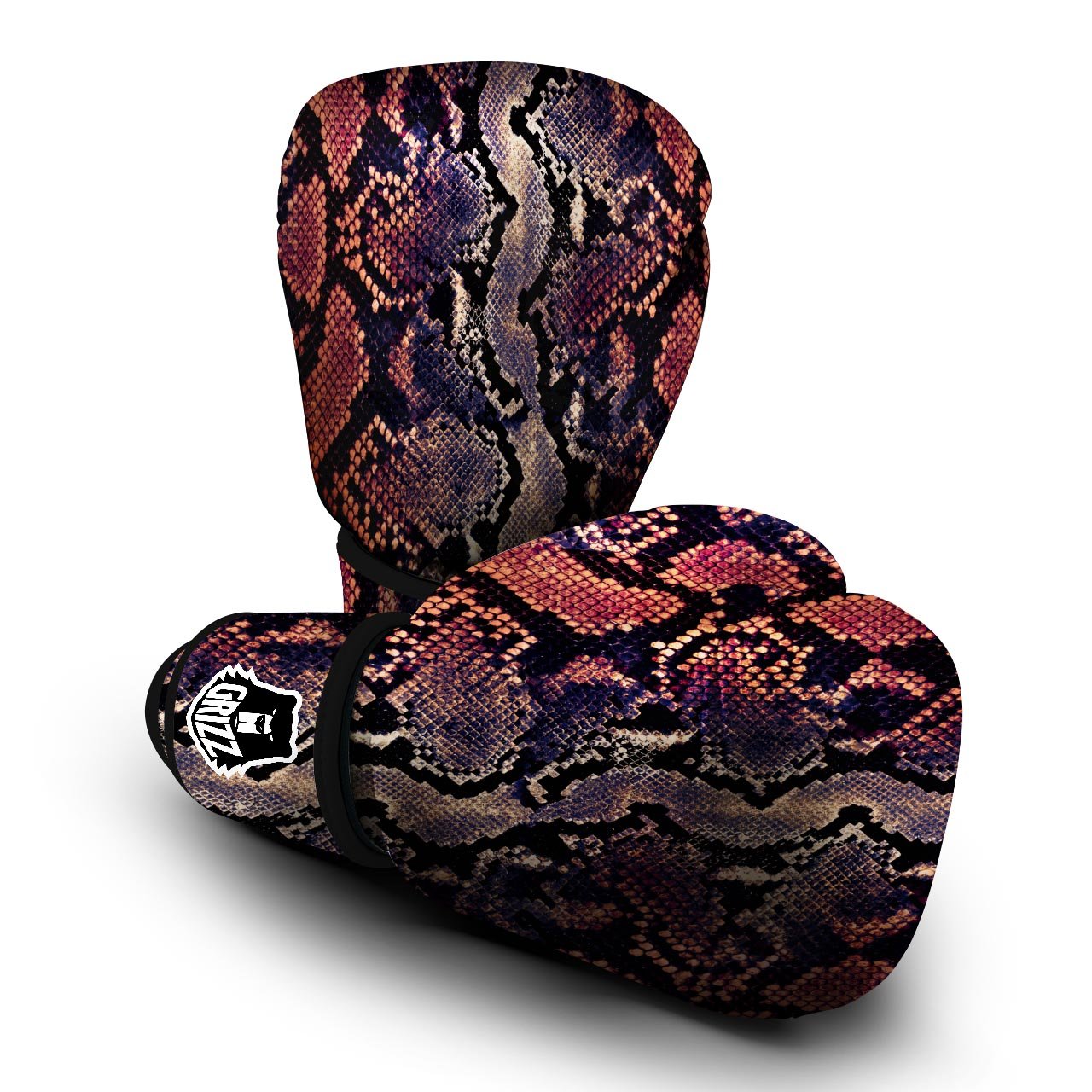 Python Snakeskin Print Boxing Gloves-grizzshop