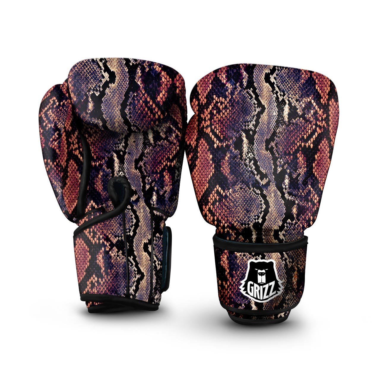Python Snakeskin Print Boxing Gloves-grizzshop