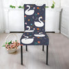 Queen Floral Swan Pattern Print Chair Cover-grizzshop