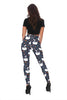 Queen Floral Swan Print Pattern Women Leggings-grizzshop