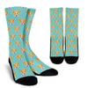 Queen King Corgi Pattern Print Unisex Crew Socks-grizzshop