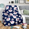 Queen Swan Pattern Print Blanket-grizzshop