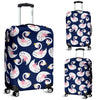 Queen Swan Pattern Print Luggage Cover Protector-grizzshop