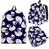 Queen Swan Pattern Print Premium Backpack-grizzshop