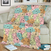 Rabbit Bunny Pattern Print Blanket-grizzshop