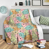 Rabbit Bunny Pattern Print Blanket-grizzshop