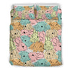 Rabbit Bunny Pattern Print Duvet Cover Bedding Set-grizzshop