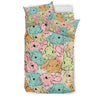 Rabbit Bunny Pattern Print Duvet Cover Bedding Set-grizzshop