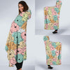 Rabbit Bunny Pattern Print Hooded Blanket-grizzshop