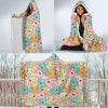 Rabbit Bunny Pattern Print Hooded Blanket-grizzshop