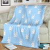 Rabbit Bunny Print Pattern Blanket-grizzshop