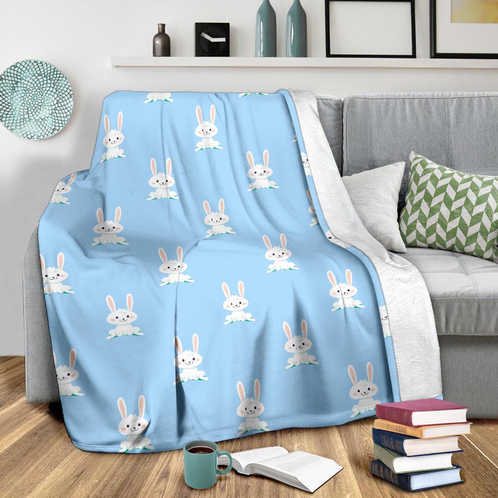 Rabbit Bunny Print Pattern Blanket-grizzshop