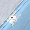 Rabbit Bunny Print Pattern Blanket-grizzshop