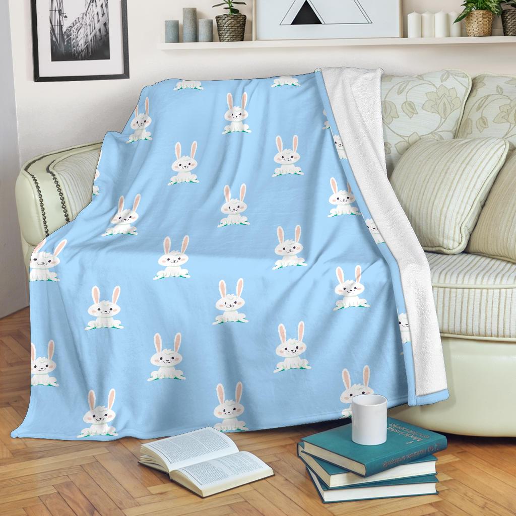 Rabbit Bunny Print Pattern Blanket-grizzshop