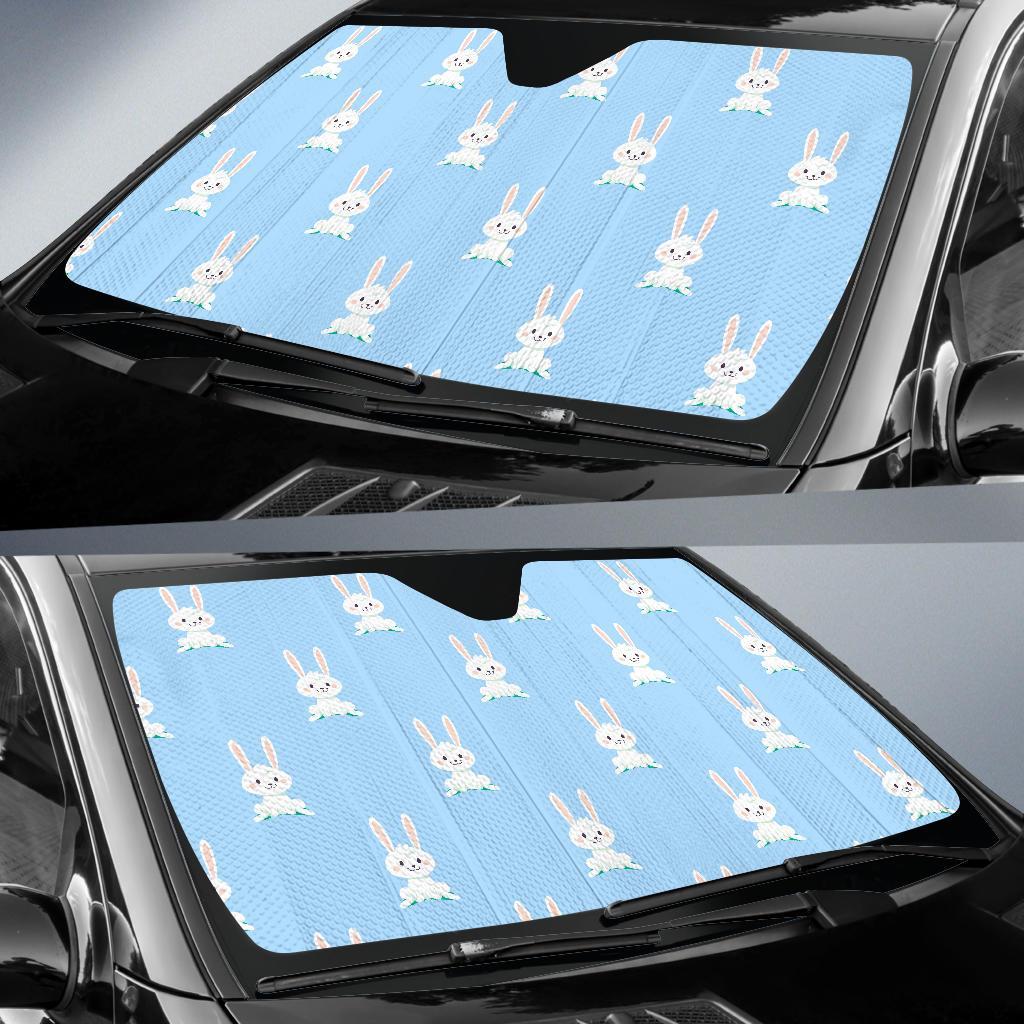Rabbit Bunny Print Pattern Car Sun Shade-grizzshop